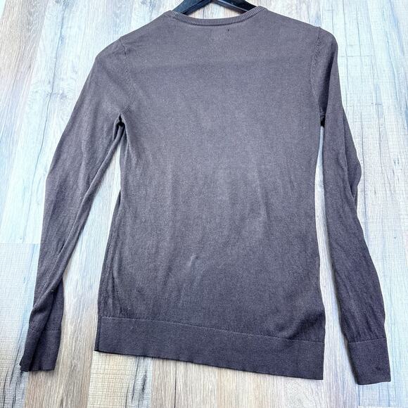 LL Bean Freeport ME Crew Neck Sweater Women's M Regular Pullover Brown - Picture 3 of 4